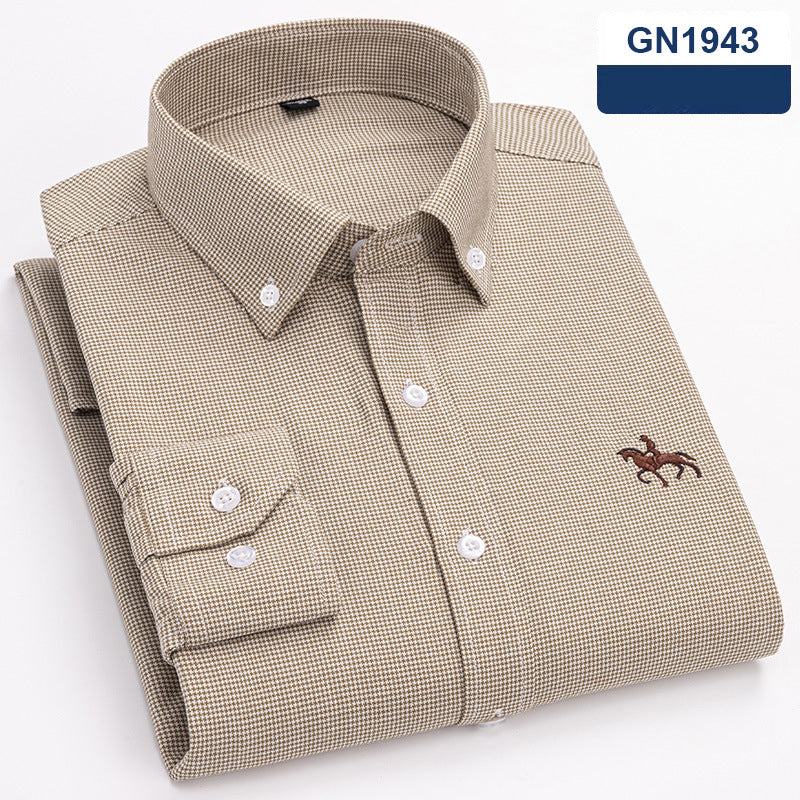 Chemise “Style Polo Club” – Rayures Élégantes Multicolores