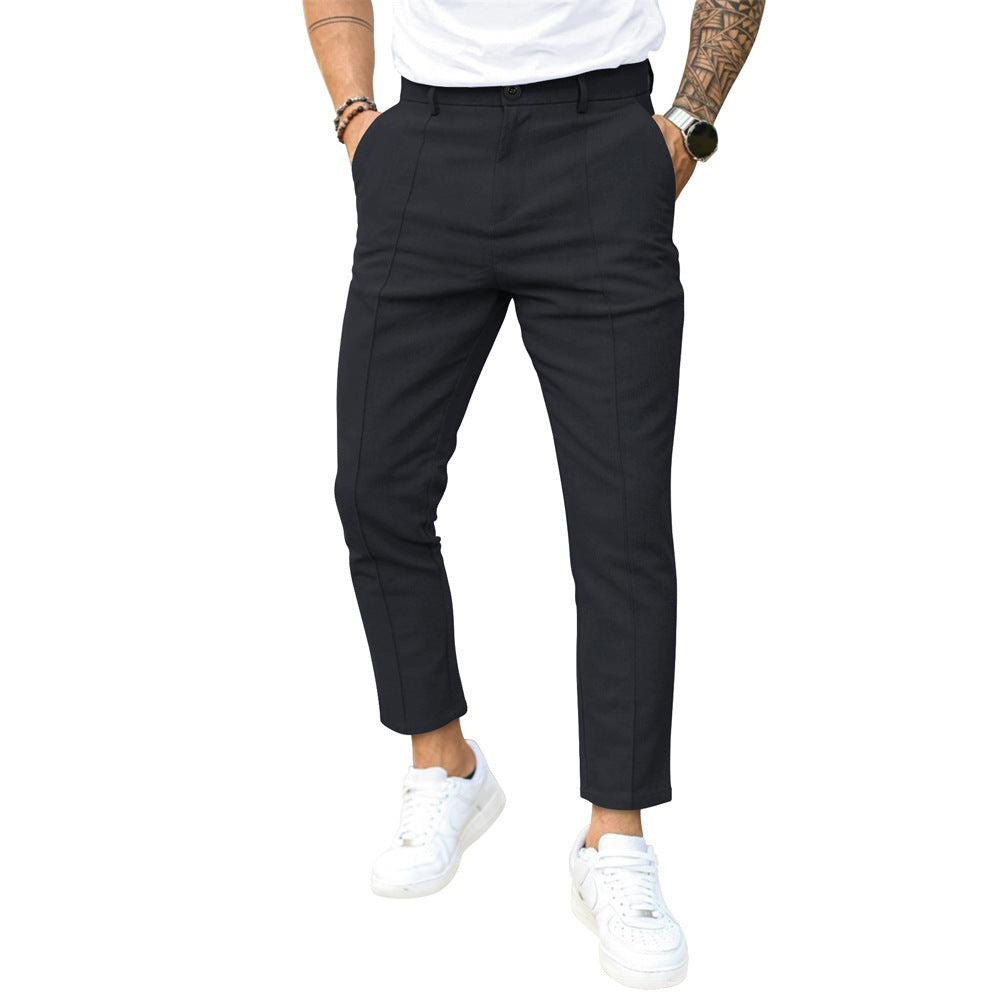 Pantalon Slim Élégant Homme – Coupe 7/8 Moderne