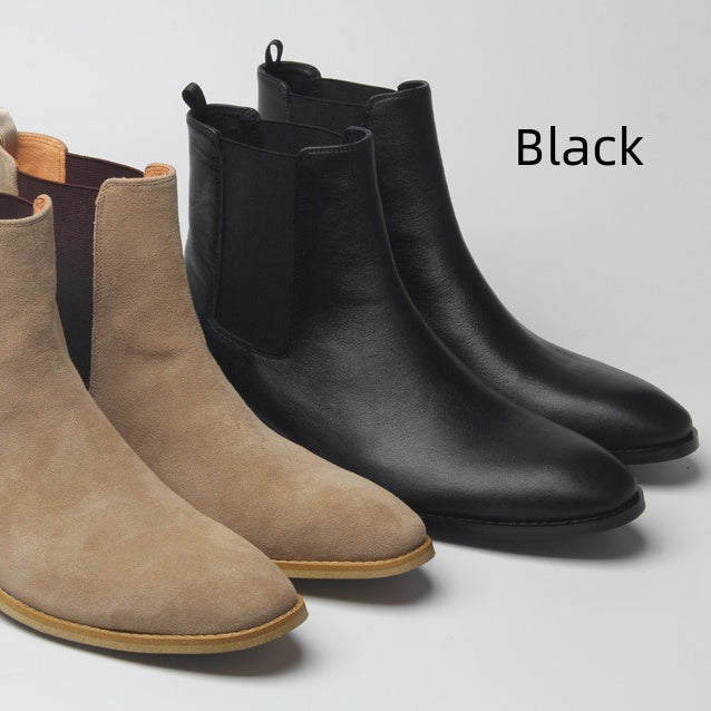 Bottines Chelsea Homme – Cuir & Suédine Élégante