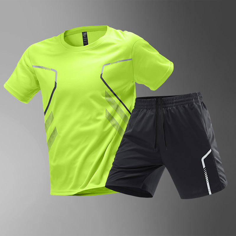 Ensemble de Sport Homme – T-shirt + Short Respirant
