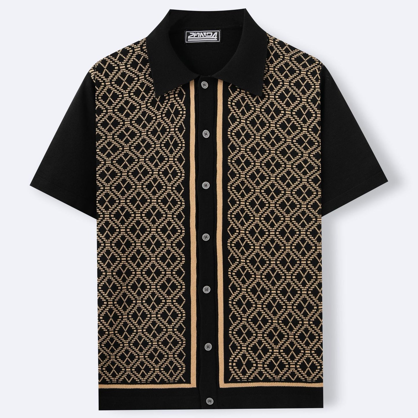 Chemise Homme en Coton à Motif Ethnique - Élégance et Confort
