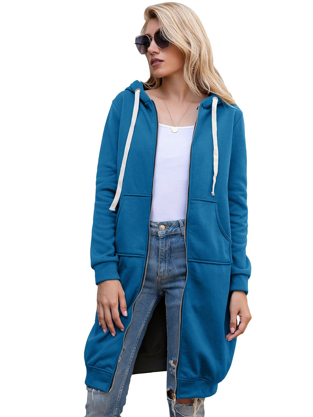 Veste Longue à Capuche Femme – Streetwear Chic & Confort