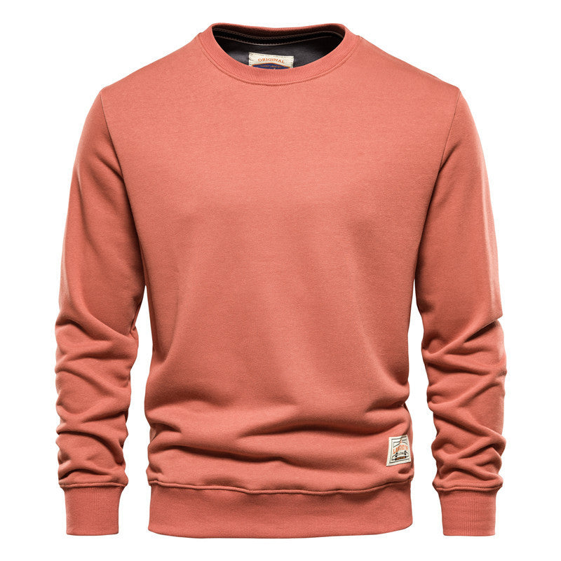 Sweat homme uni coupe droite, confortable et tendance casual