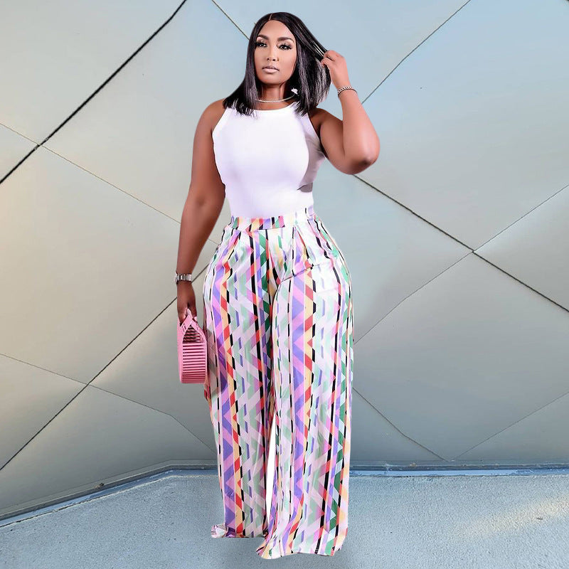 Pantalon Palazzo “Vibe Urbaine” – Taille Haute & Ultra Confort