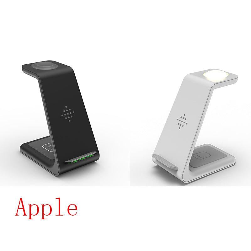 Chargeur Sans Fil 3 en 1 – Station de Chargement Rapide pour Smartphone, Montre et Écouteurs