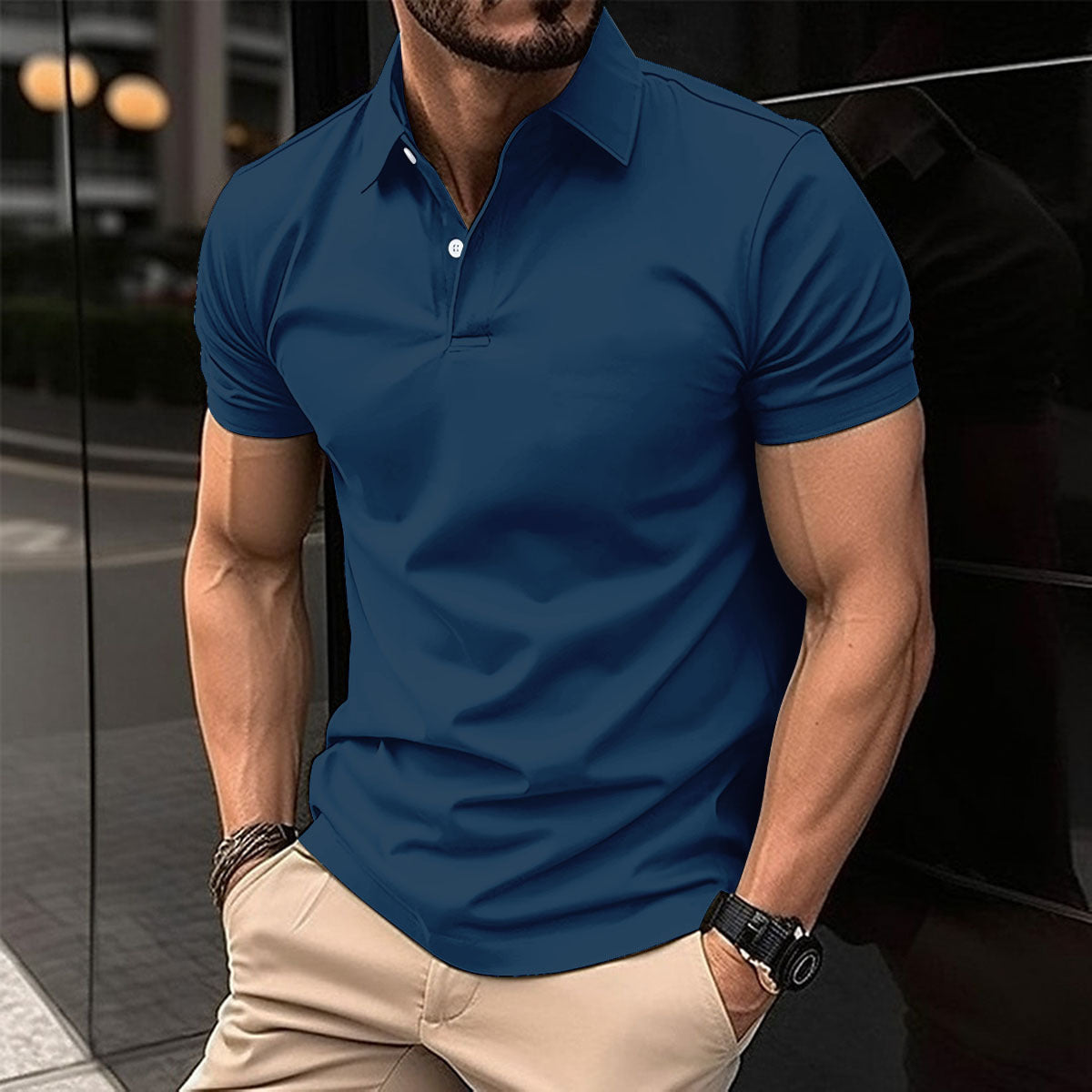 Polo Homme Slim Fit – Chic Décontracté Été