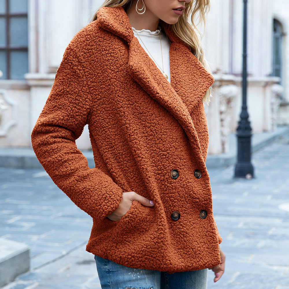 Manteau Femme Style Teddy – Doux, Chaud & Tendance