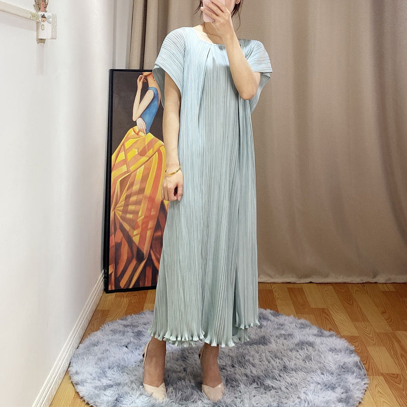 ️ Robe plissée fluide “Élégance Douce” – Style chic & moderne