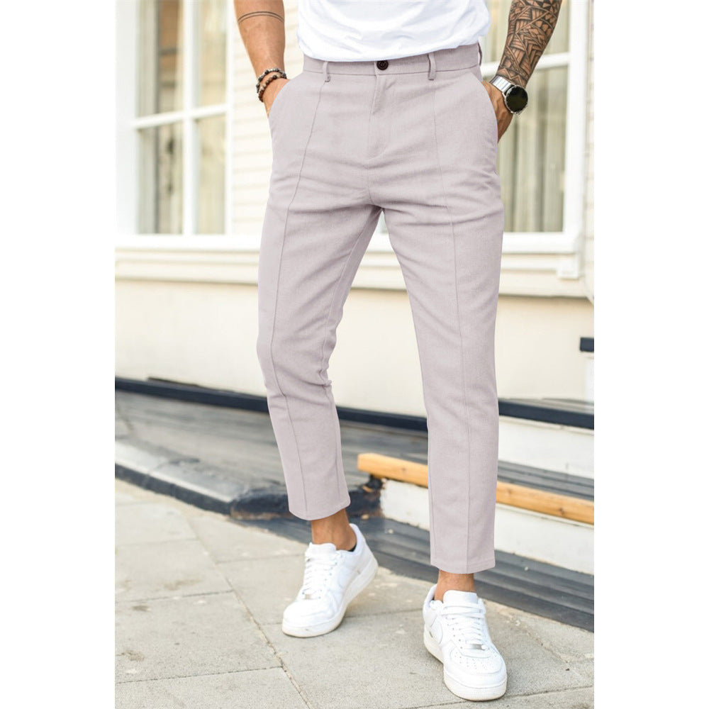 Pantalon Slim Élégant Homme – Coupe 7/8 Moderne