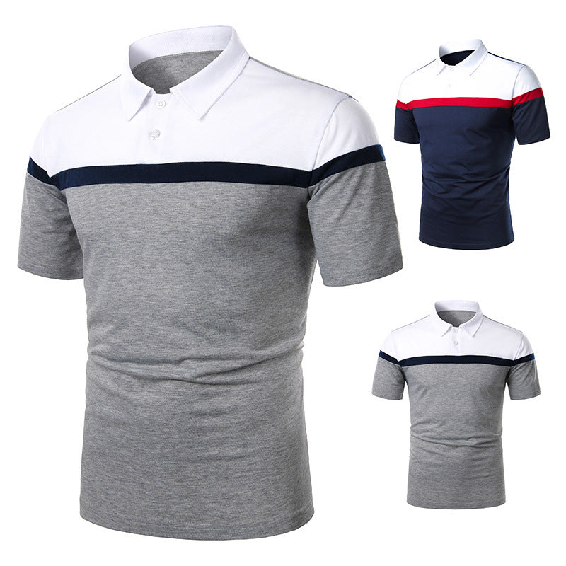 Polo homme à bandes contrastées – Style sportswear chic