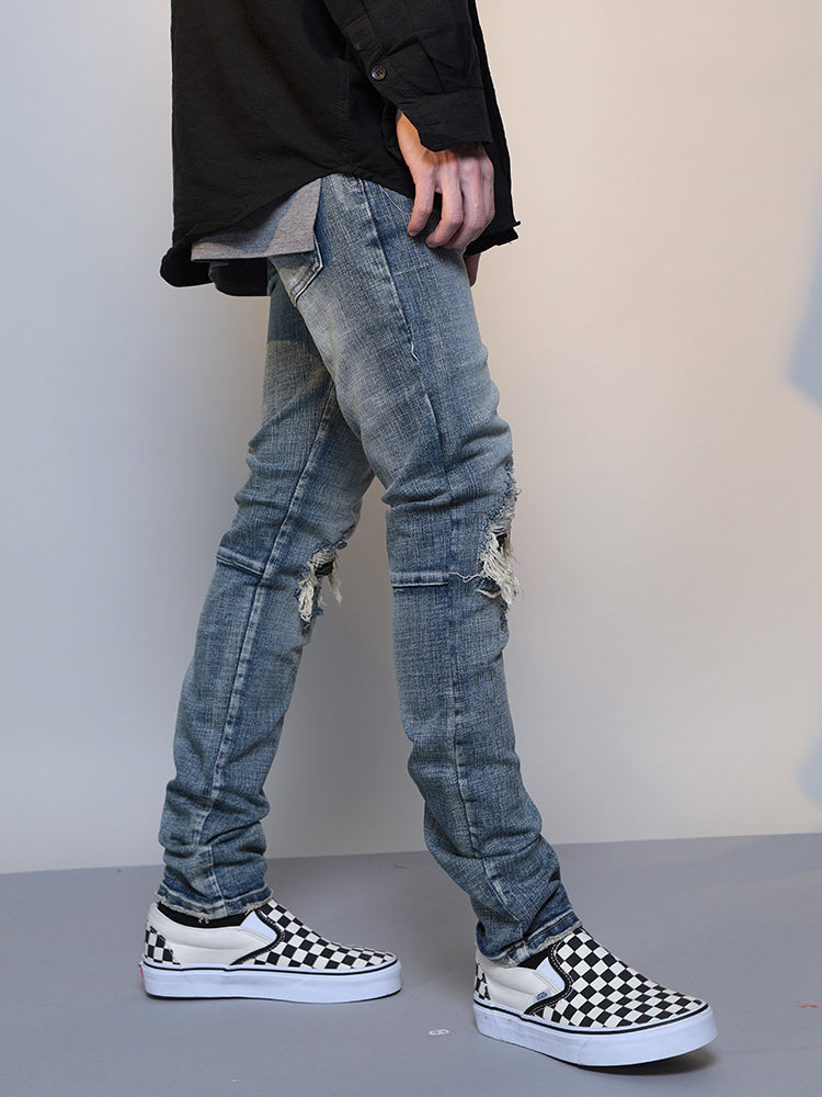 JEAN HOMME SLIM DÉCHIRÉ – STYLE URBAIN TENDANCE