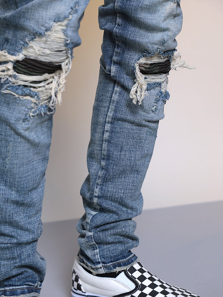 JEAN HOMME SLIM DÉCHIRÉ – STYLE URBAIN TENDANCE