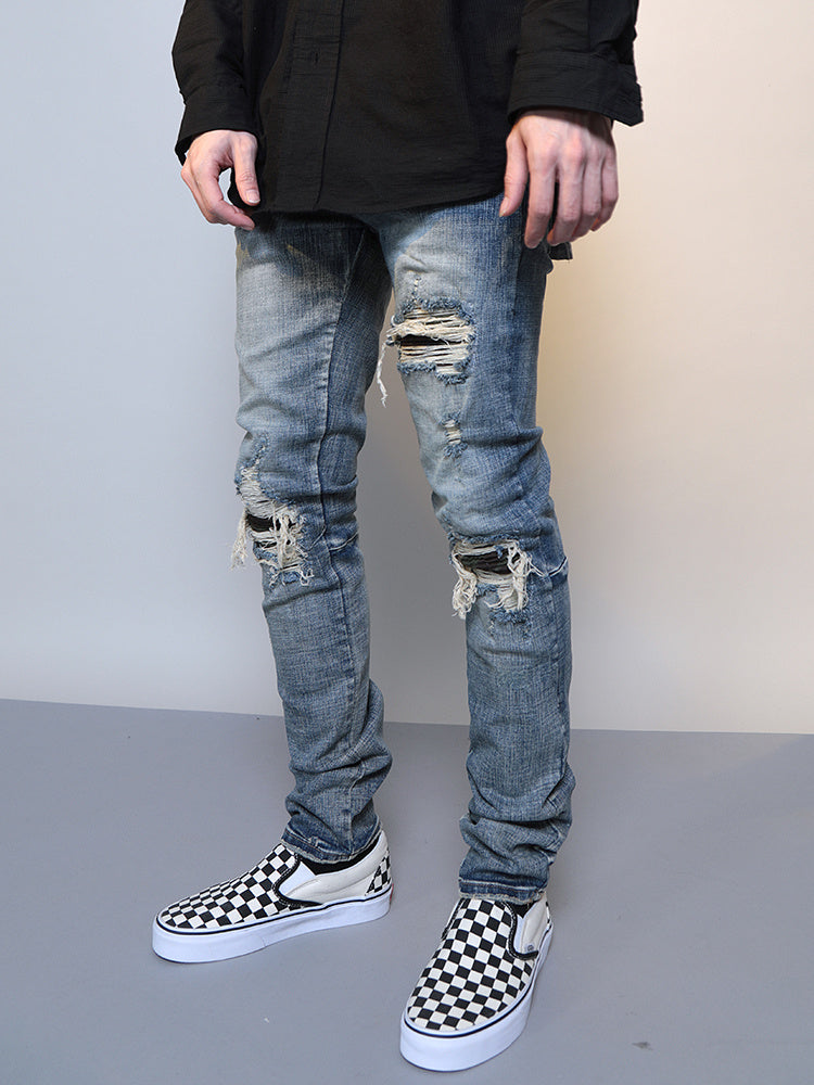 JEAN HOMME SLIM DÉCHIRÉ – STYLE URBAIN TENDANCE