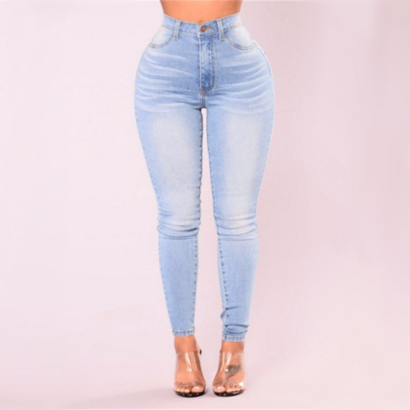 Jean Skinny Taille Haute Femme – Confort & Silhouette Parfaite