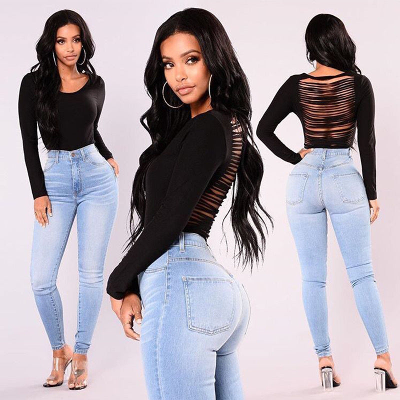 Jean Skinny Taille Haute Femme – Confort & Silhouette Parfaite