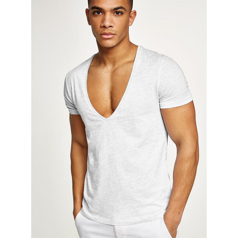 TEE-SHIRT HOMME COL V PROFOND – STYLE MODERNE & MINIMALISTE