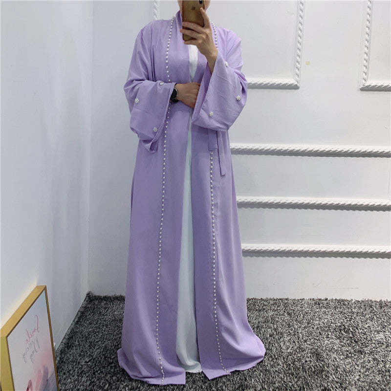 Abaya Perles Élégance Modeste – Style Hijab Moderne