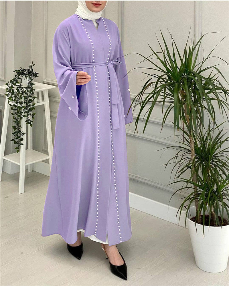 Abaya Perles Élégance Modeste – Style Hijab Moderne