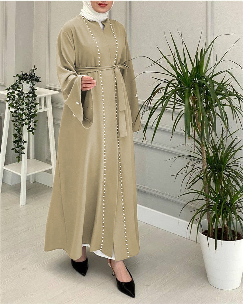 Abaya Perles Élégance Modeste – Style Hijab Moderne