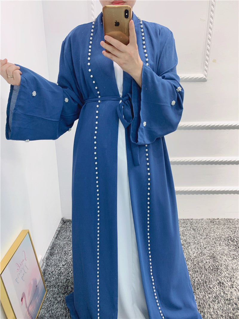 Abaya Perles Élégance Modeste – Style Hijab Moderne