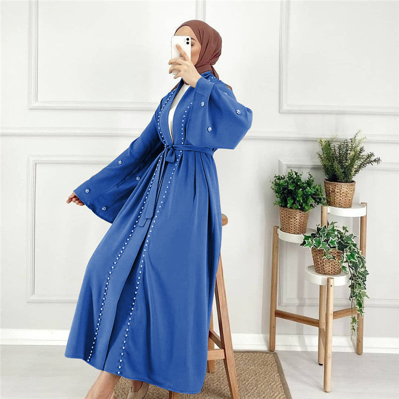 Abaya Perles Élégance Modeste – Style Hijab Moderne