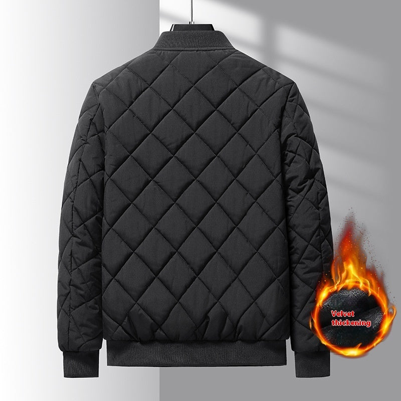 Veste Matelassée Homme Hiver Épais – Doublure Velours Chaude