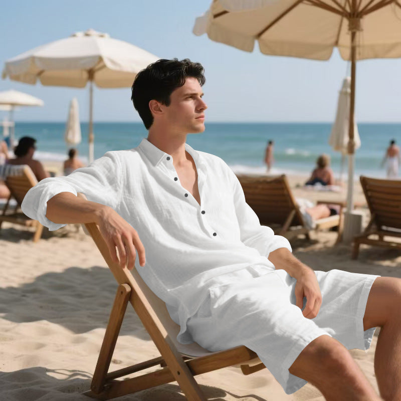 Chemise Longue Décontractée Homme - Look Estival & Casual Chic | Mode Plage 2025