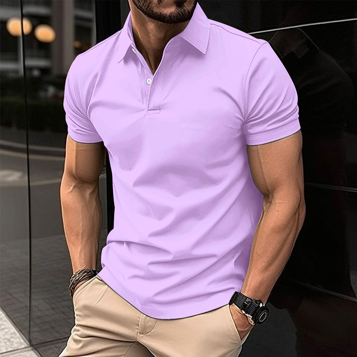 Polo Homme Slim Fit – Chic Décontracté Été