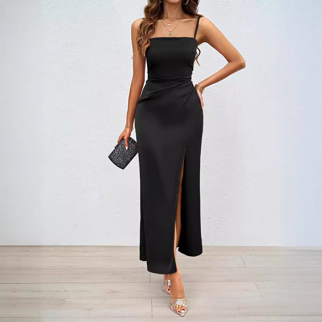 Robe Longue Fendue Chic - Sans Manches & Look Sexy | Soirée, Mariage, Mode Femme
