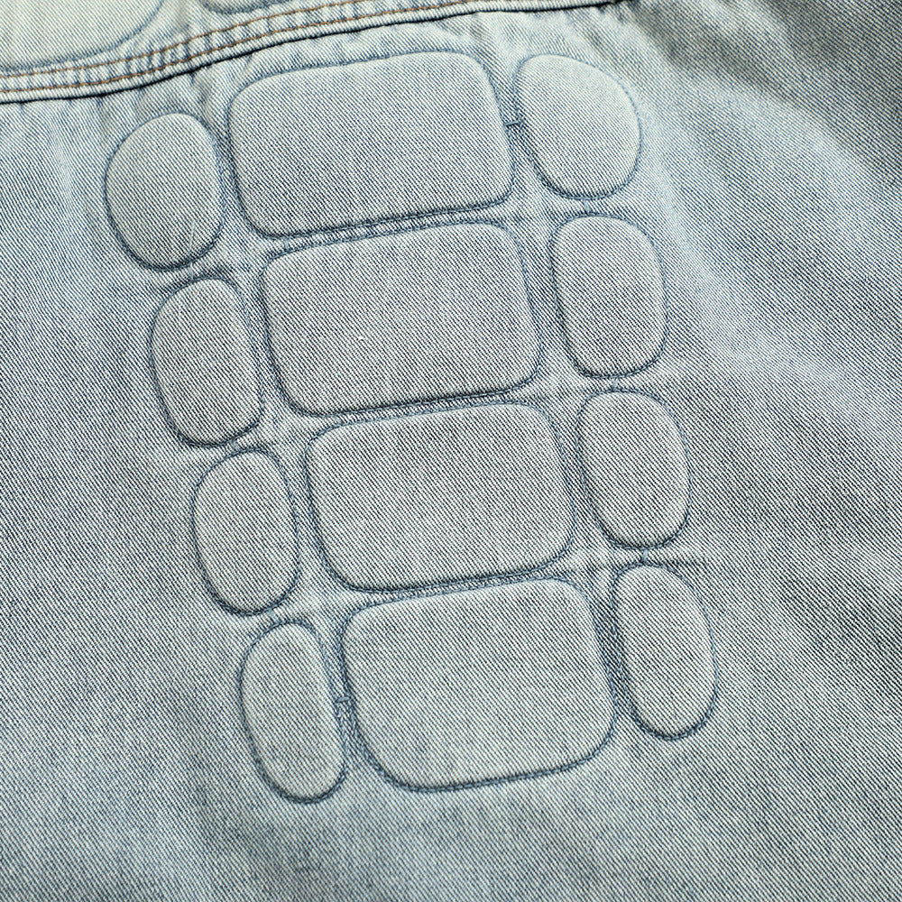 Veste en Jean Délavée Homme – Style Streetwear & Décontracté