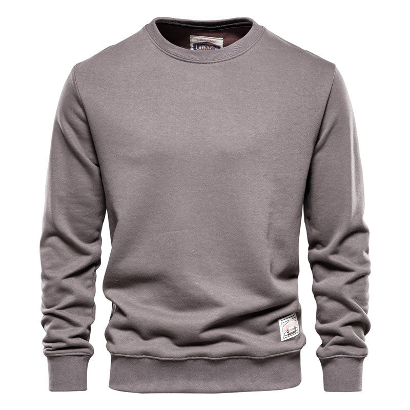 Sweat homme uni coupe droite, confortable et tendance casual
