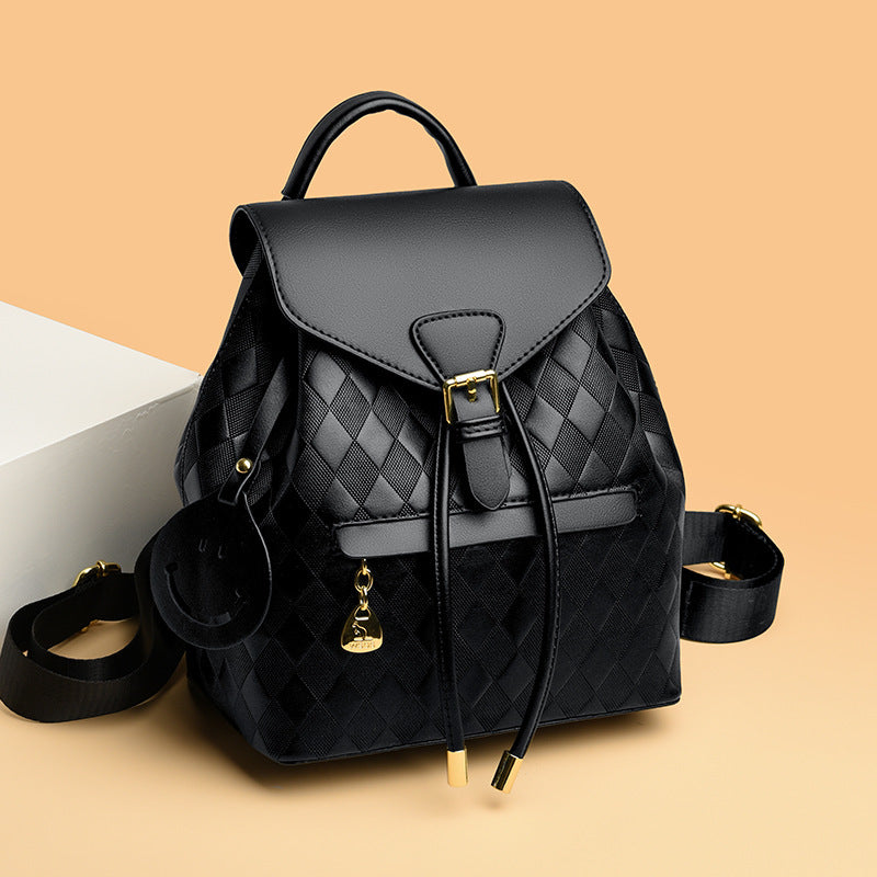 Sac à Dos Femme Élégant – Style Tressé Cuir PU – Multi-Compartiments
