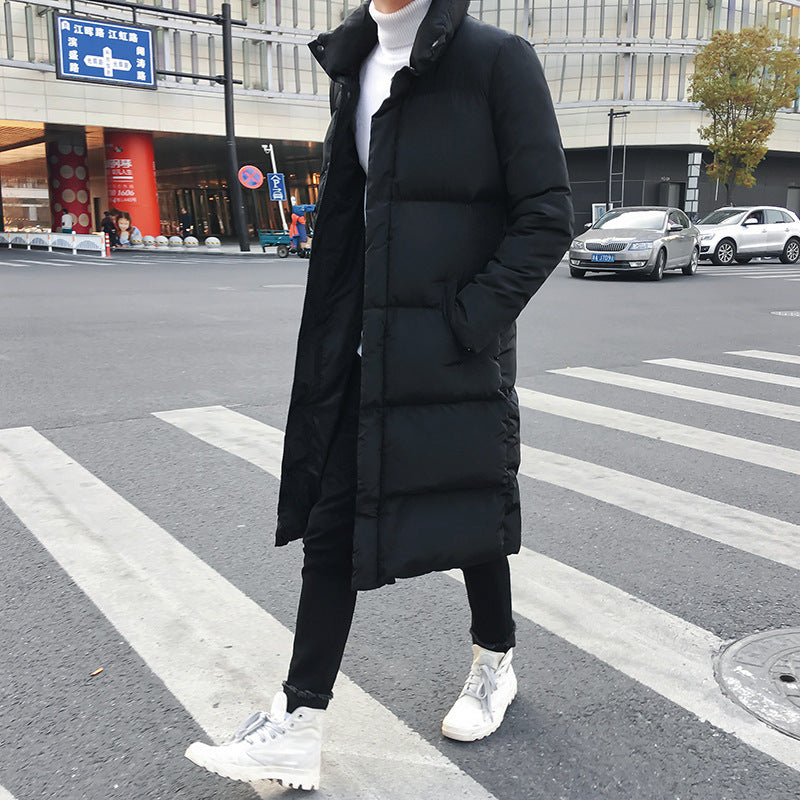 Doudoune longue noire homme, coupe urbaine chaude et stylée