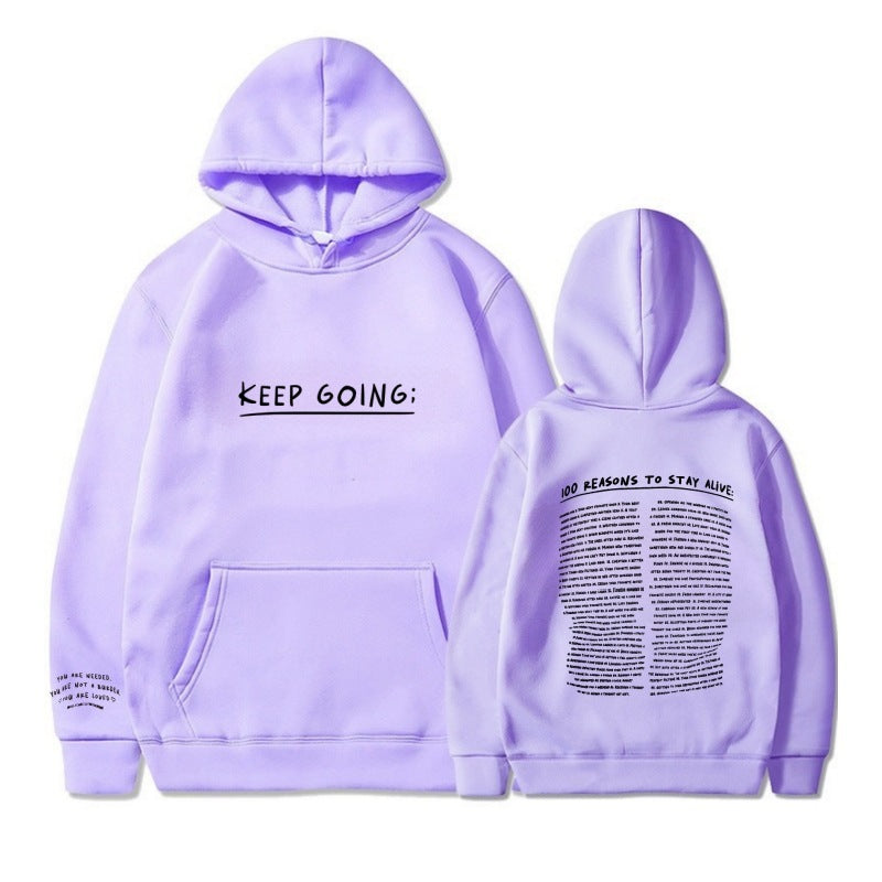 Hoodie "KEEP GOING;" – Motivation & Confort au quotidien