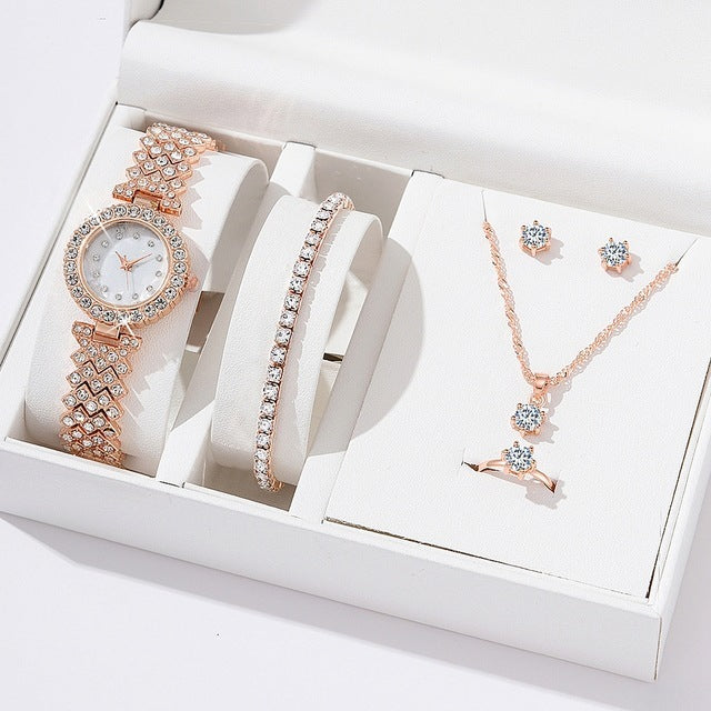 Coffret Montre & Bijoux Femme – Élégance & Raffinement