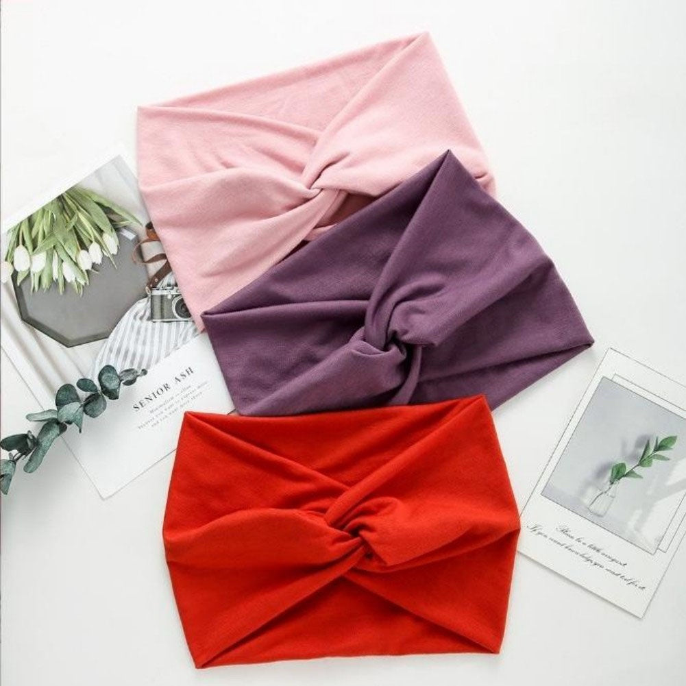 Lot de 5 Bandeaux Élastiques pour Cheveux – Look Sporty & Chic, Yoga, Fitness, Casual