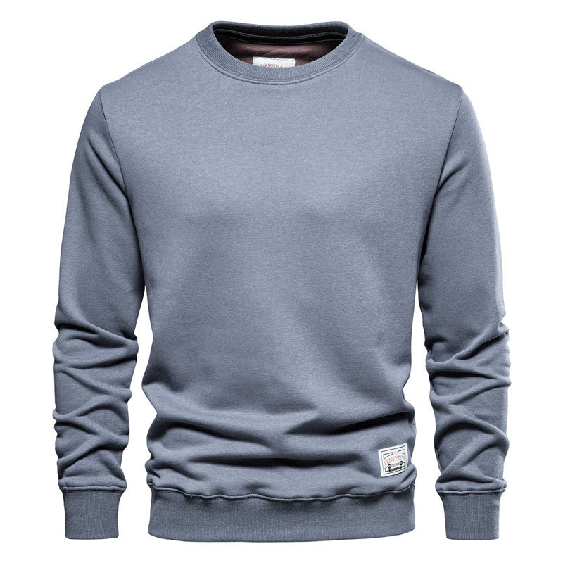 Sweat homme uni coupe droite, confortable et tendance casual