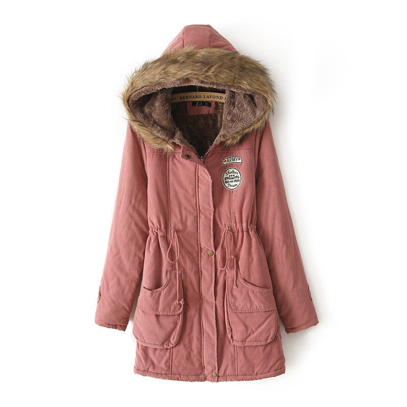 Parka d’Hiver Femme Doublée Polaire | Capuche Fourrure Chaude et Élégante – Disponible en Plusieurs Couleurs