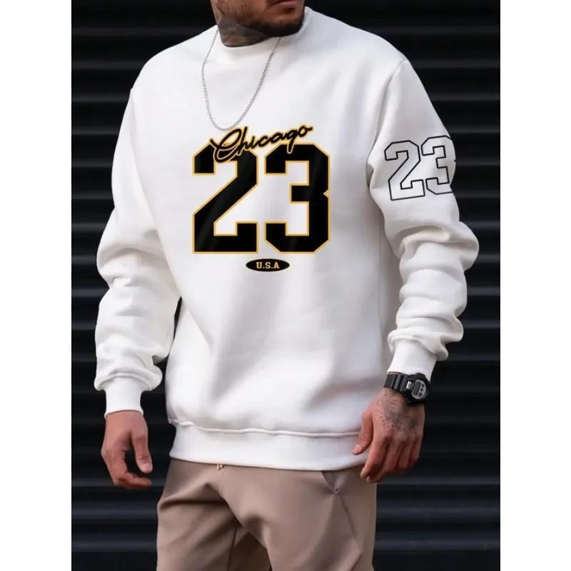 Sweat-Shirt Homme "Chicago 23" – Style Urbain & Sportif
