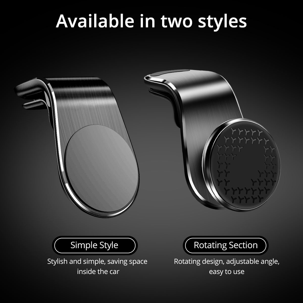 Support Téléphone Voiture Magnétique 360° | Fixation Grille d'Aération – Rotation Réglable & Ultra-Stable