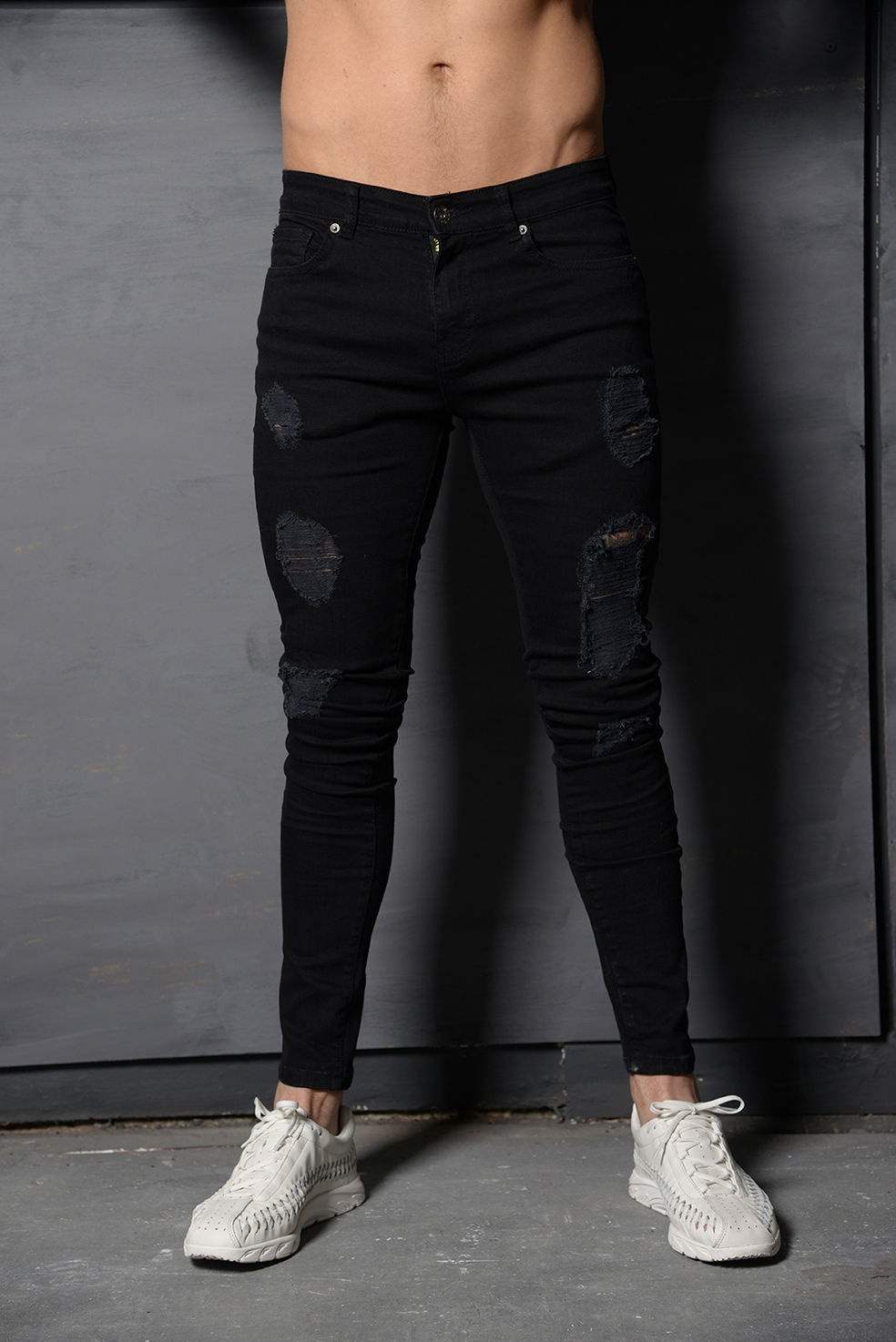 Jean Slim Déchiré Homme – Collection Streetwear