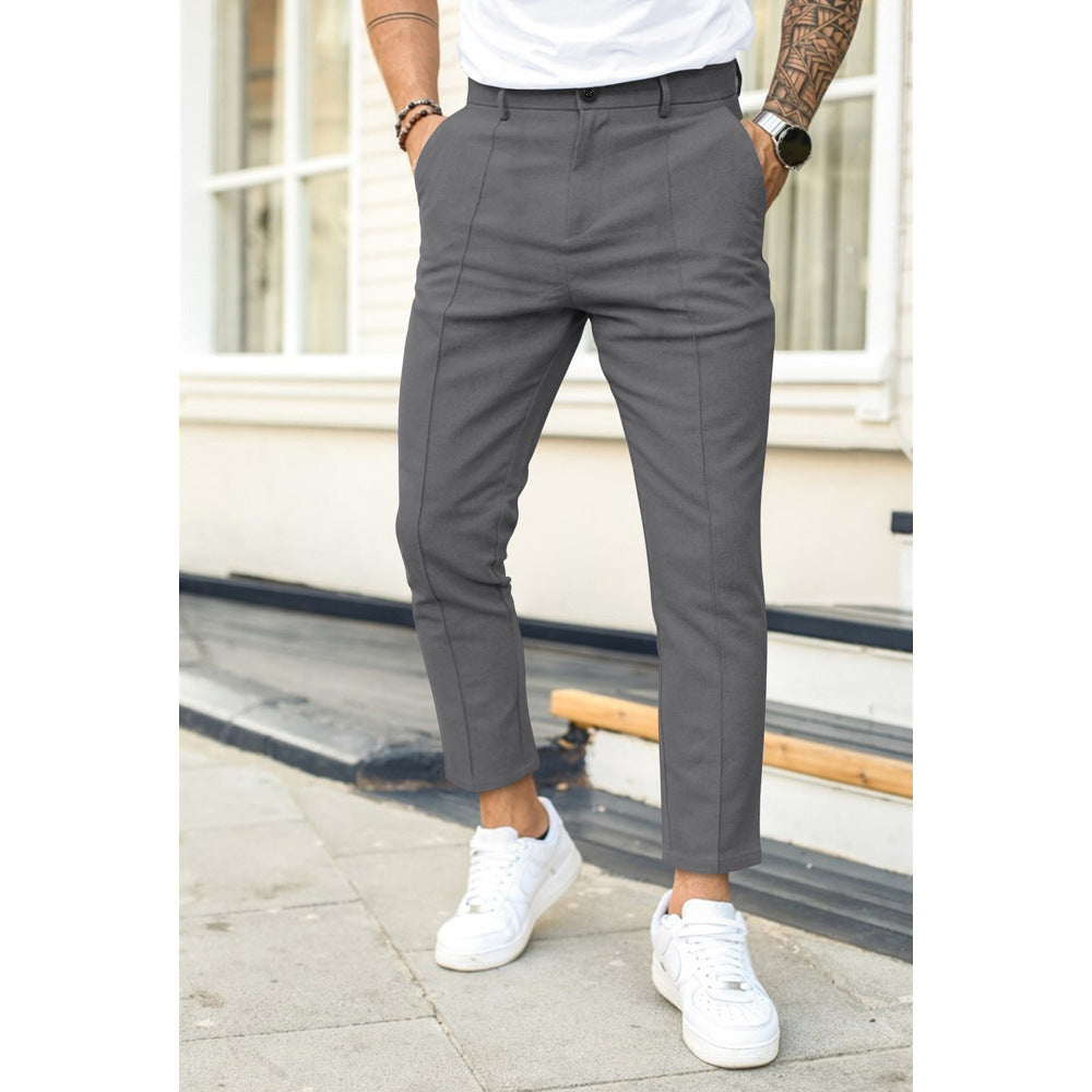 Pantalon Slim Élégant Homme – Coupe 7/8 Moderne