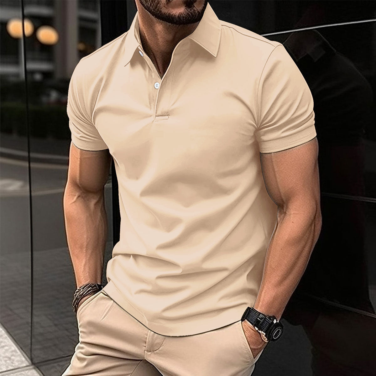 Polo Homme Slim Fit – Chic Décontracté Été