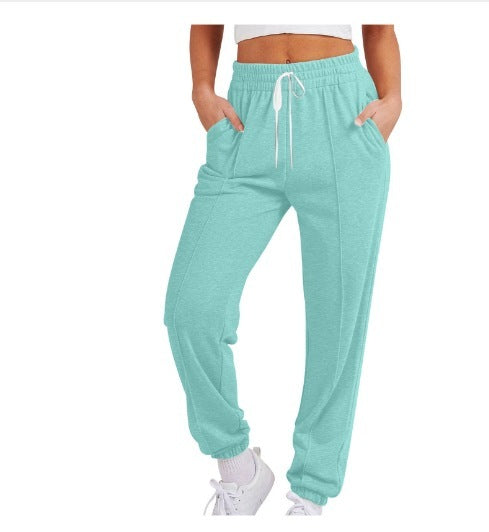 Pantalon Jogger Femme – Taille Élastique & Cordon | Pantalon de Sport Décontracté Streetwear