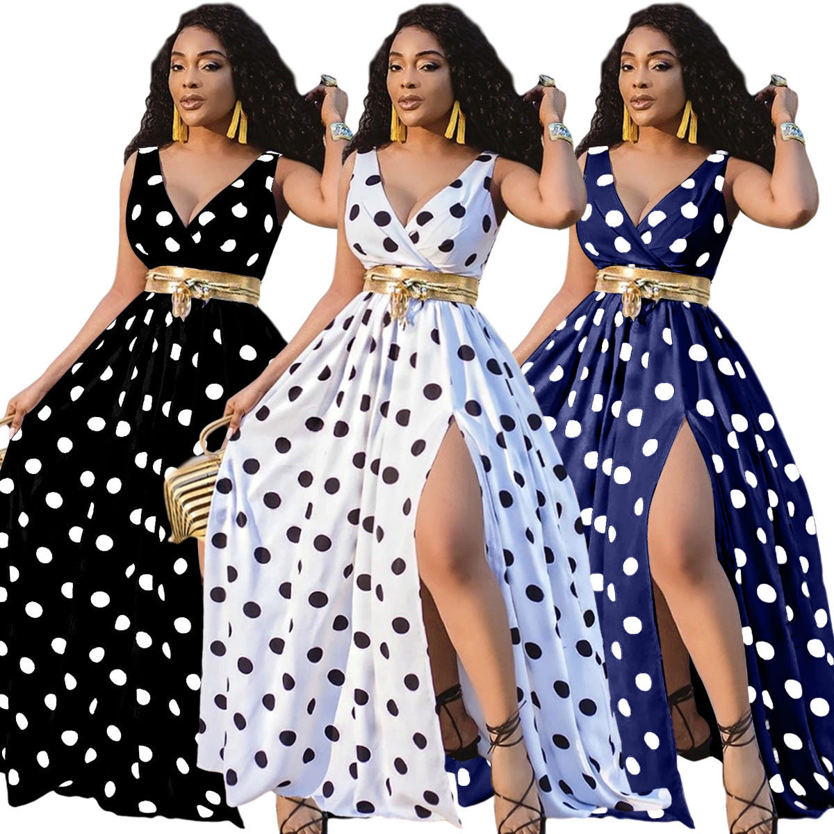 Robe Longue Fendue Femme – "Summer Diva" | Fluide, Sexy & Élégante