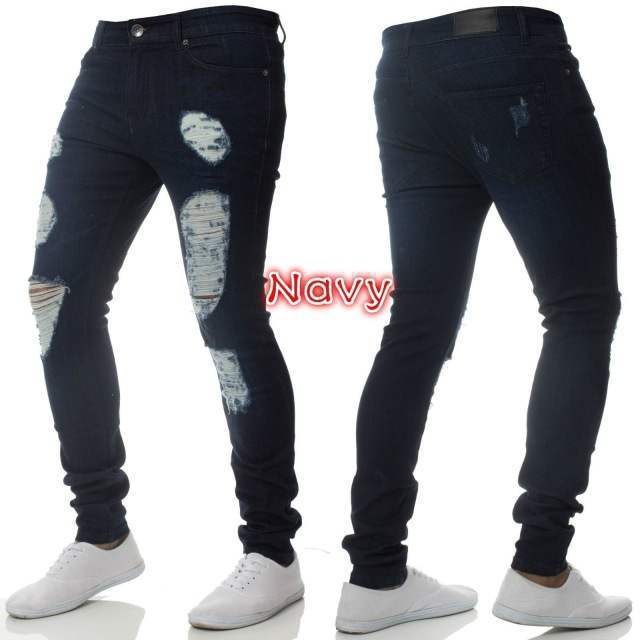 Jean Slim Déchiré Homme – Collection Streetwear