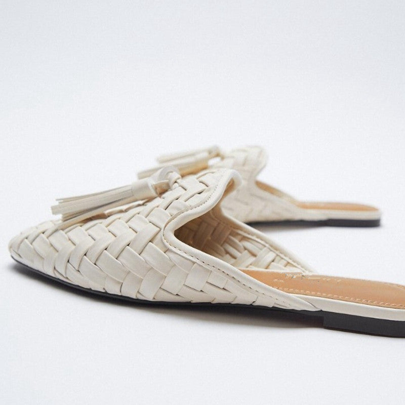 Mules “Tressé Élégance” – L’art du style effortless