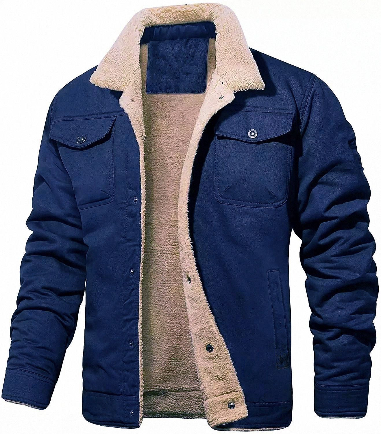 Veste Homme Sherpa – Chaude, Robuste et Stylée pour l’Hiver