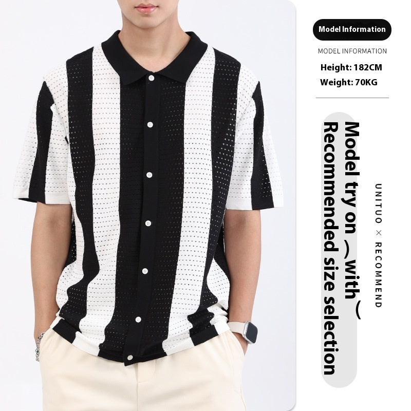 Chemise à Rayures Homme - Élégance Moderne