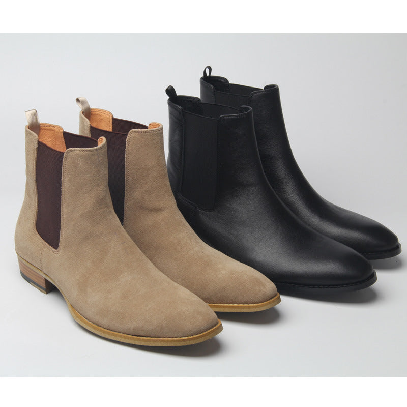 Bottines Chelsea Homme – Cuir & Suédine Élégante